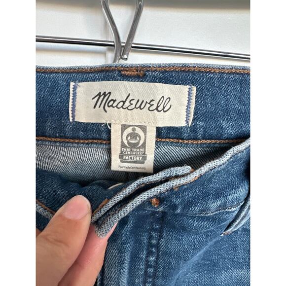 Madewell Women's Straight Leg Jeans - Dark Blue - Picture 6 of 6